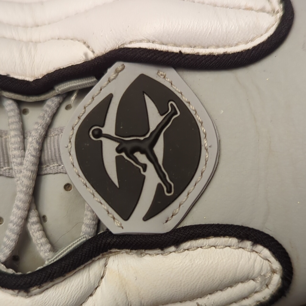 Jordan pro strong men's sz 14 white on grey - Picture 15 of 15